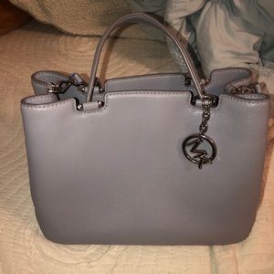 Mochael kors leather purple handbag